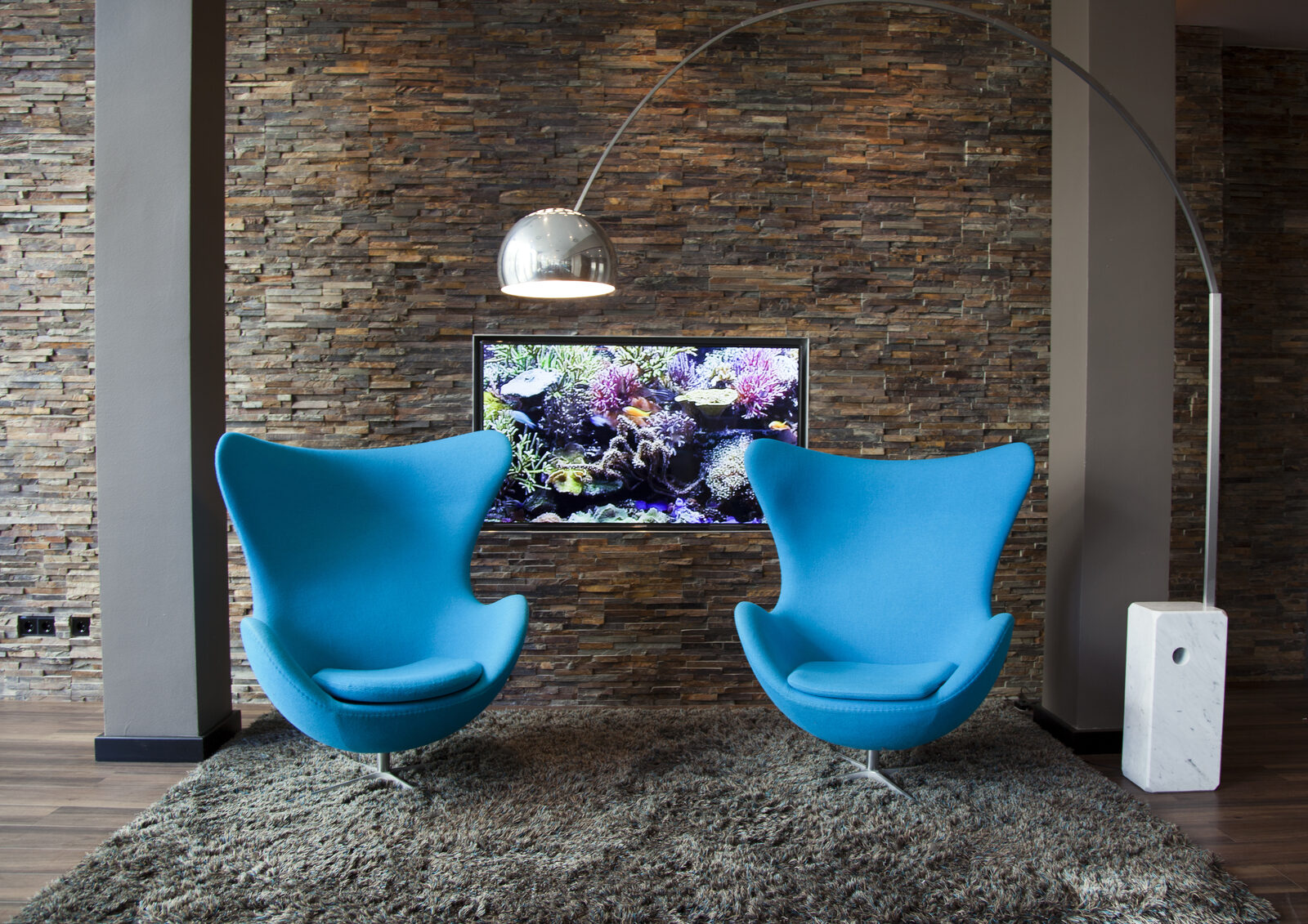 Wanddesign in der Lounge